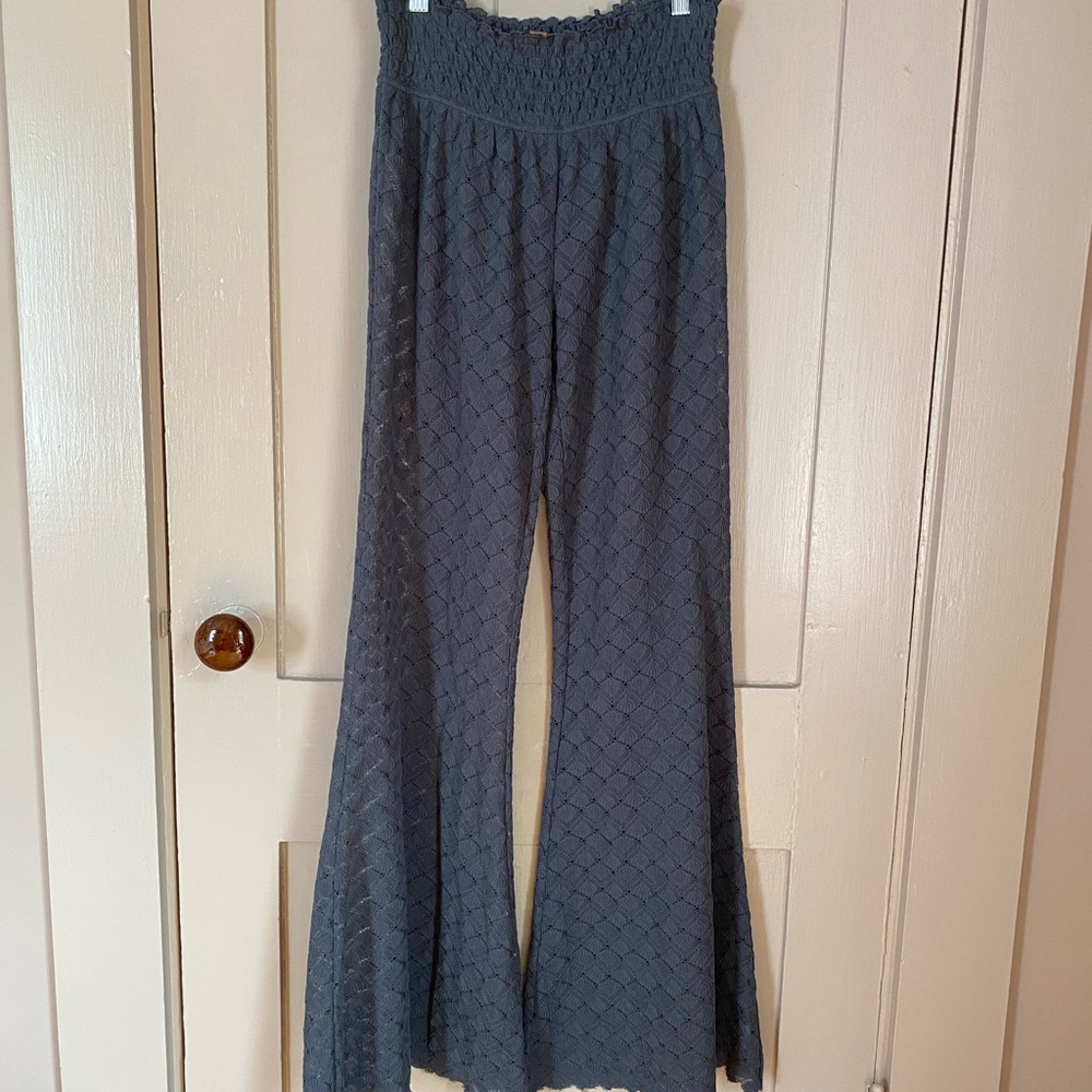 Free people Sage green fine knit pants